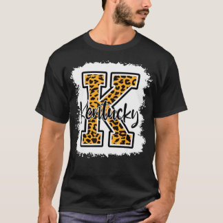 Kentucky Big Blue Basketball Football Leopard T-Shirt
