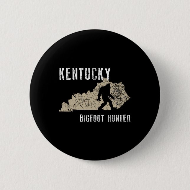 Kentucky Bigfoot Hunter  2 Inch Round Button (Front)