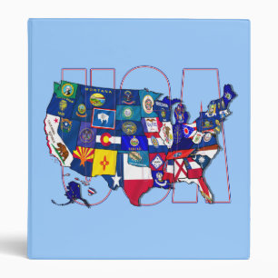 Kentucky Blue hole USA state flag map Binder