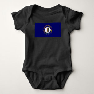 Kentucky: Bluegrass Commonwealth US State Flag Baby Bodysuit