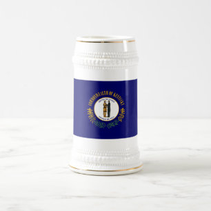 Kentucky: Bluegrass Commonwealth US State Flag Beer Stein