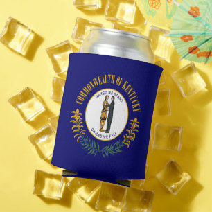 Kentucky: Bluegrass Commonwealth US State Flag Can Cooler