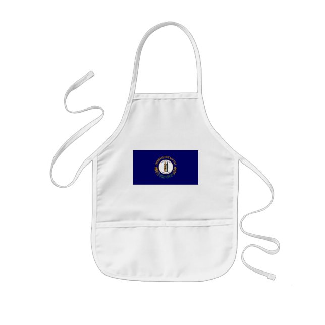 Kentucky: Bluegrass Commonwealth US State Flag Kids Apron (Front)