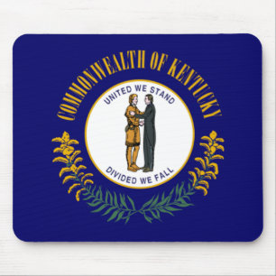 Kentucky: Bluegrass Commonwealth US State Flag Mouse Pad