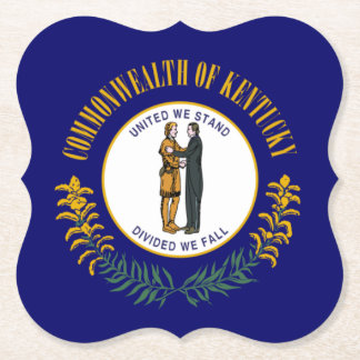 Kentucky: Bluegrass Commonwealth US State Flag Paper Coaster