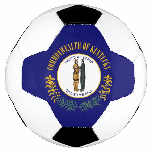 Kentucky: Bluegrass Commonwealth US State Flag Soccer Ball (Front)