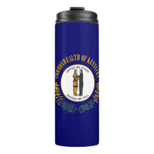 Kentucky: Bluegrass Commonwealth US State Flag Thermal Tumbler