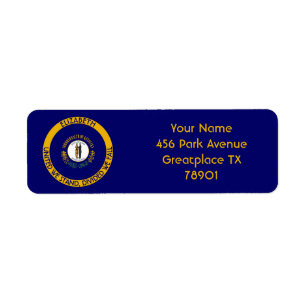 Kentucky Bluegrass State Personalized Flag Return
