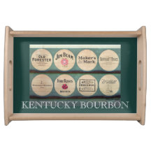 Kentucky Bourbon Barrel Lids Photo Serving Tray