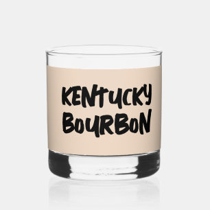 KENTUCKY BOURBON WHISKEY GLASSES GLASS