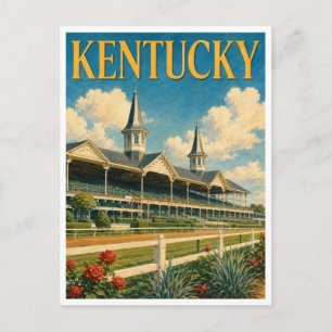 Kentucky Churchill Downs GeoSaga Postcard