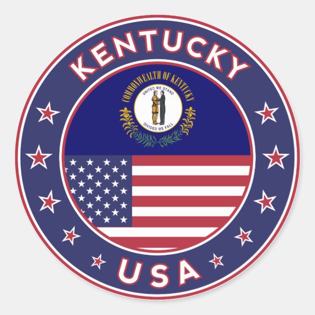 Kentucky Classic Round Sticker (Front)