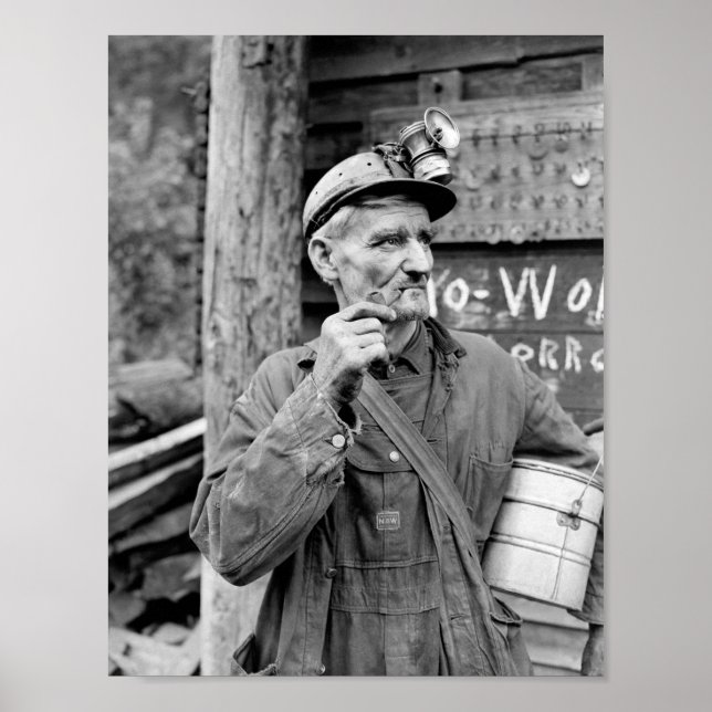 Kentucky Coal Miner - 1946 - Russell Lee Poster (Front)