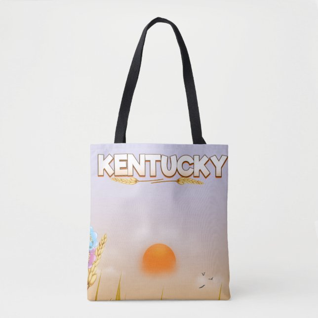 Kentucky Cute Farm travel poster Tote Bag (Front)