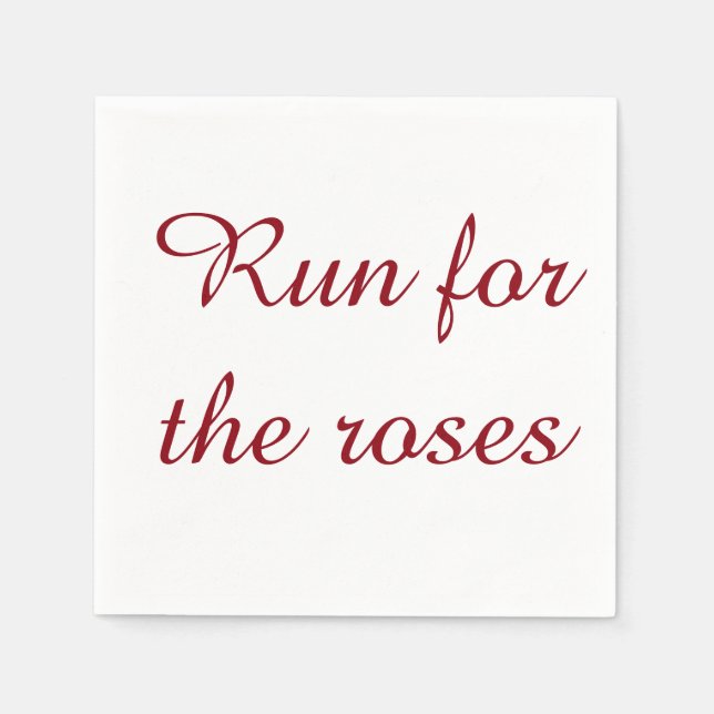 Kentucky Derby cocktail napkins (Front)