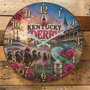 Kentucky Derby Festival Large Clock