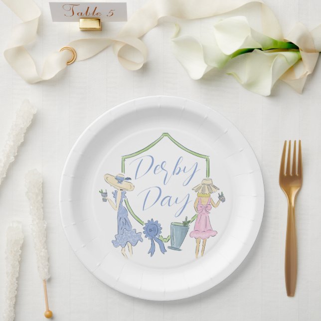Kentucky Derby Party Paper Plate (Wedding)
