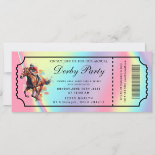 Kentucky Derby Ticket Invitation