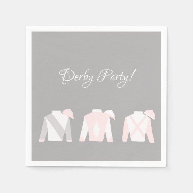 Kentucky Derby Viewing Party Cocktail Napkins (Front)