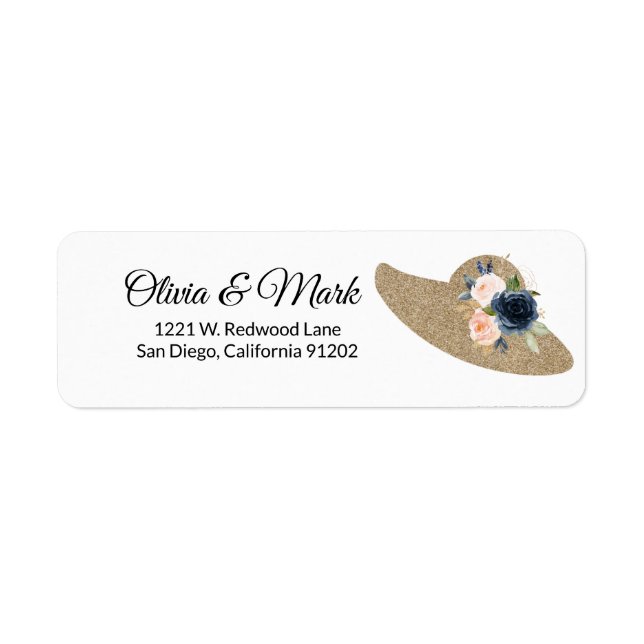 Kentucky Derby Wedding  Personalized Label (Front)