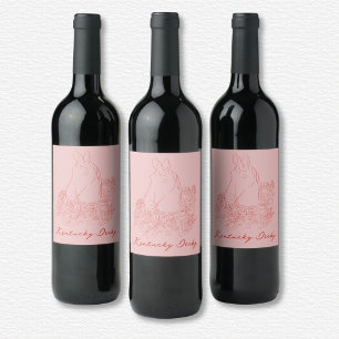 Kentucky Derby Wine Label