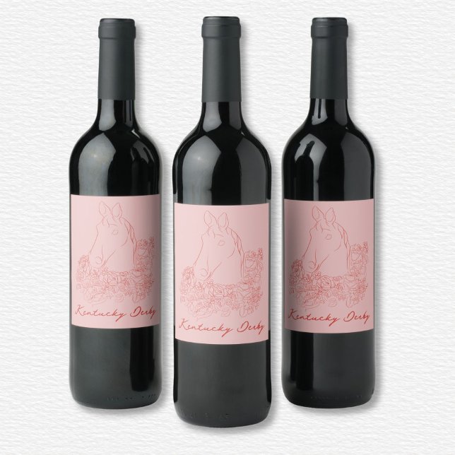 Kentucky Derby Wine Label  (Creator Uploaded)