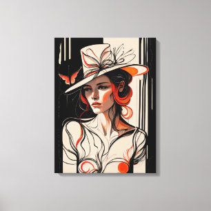 Kentucky Derby Womens Hat Canvas Wall Art Prints