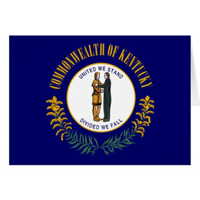 Kentucky : Drapeau d'État américain du Commonwealt (Devant horizontal)