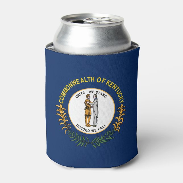 Kentucky flag can cooler (Can Front)