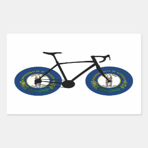 Kentucky Flag Cycling Sticker