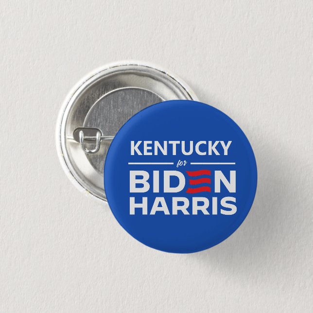 Kentucky for Biden Harris 1 Inch Round Button (Front & Back)