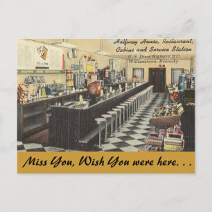 Kentucky, Halfway House, Williamstown Postcard