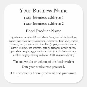 Kentucky Home Baker Labels