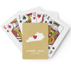 Kentucky Home State Map - Custom Wedding Names