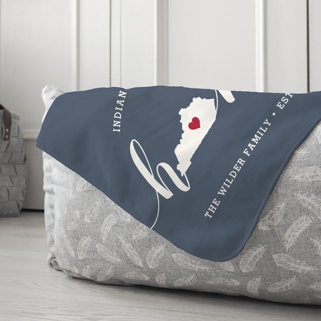 Kentucky Home State Personalized Sherpa Blanket (Creator Uploaded)