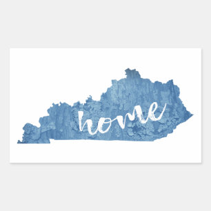 Kentucky Home Wood Grain Sticker