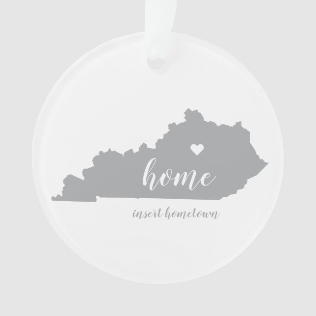 Kentucky Hometown Personalized Ornament (Front)
