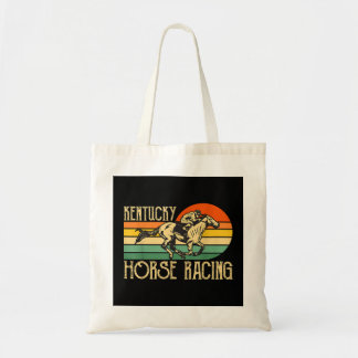 Kentucky Horse Racing Fan Retro Derby Racing Festi Tote Bag
