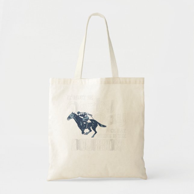 Kentucky Horse Racing Mint Juleps Funny Derby Day Tote Bag (Front)