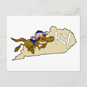 Kentucky Horse Racing Postcard