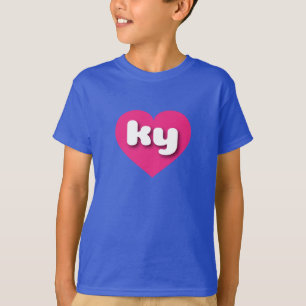Kentucky hot pink heart - I love ky T-Shirt