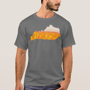 Kentucky I Craft Bourbon Beer State Map Gift T-Shirt