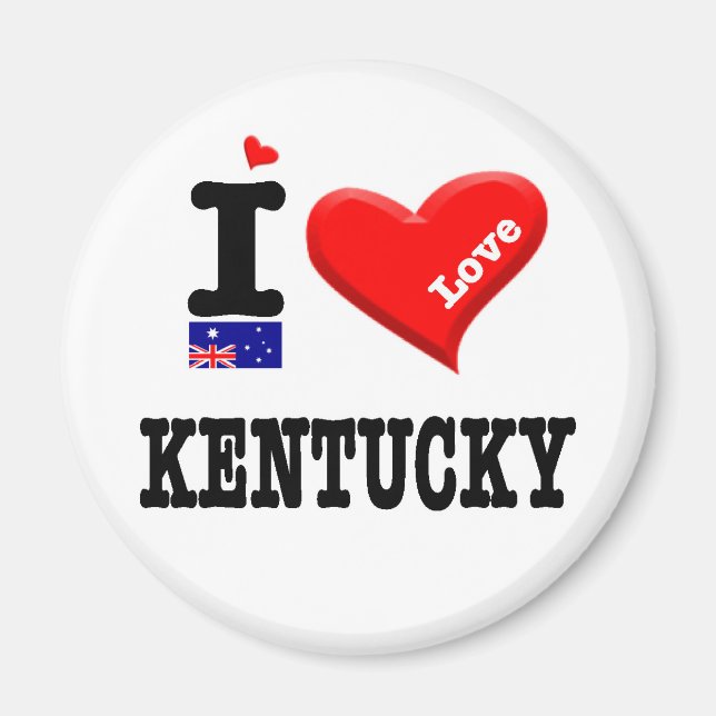 KENTUCKY - I Love Magnet (Front)