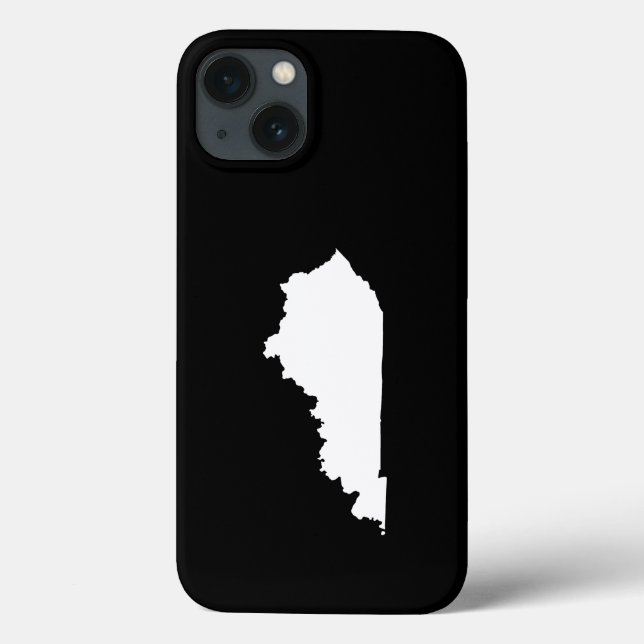 Kentucky in White and Black Case-Mate iPhone Case (Back)