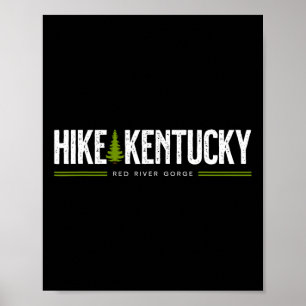 Kentucky Ky Red River Gorge Hike Tree Retro Graphi Poster