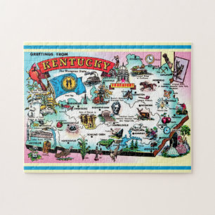 Kentucky Map Jigsaw Puzzle