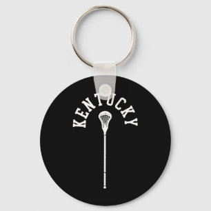 Kentucky Minimalist Vertical Lacrosse Stick Retro Keychain