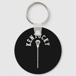 Kentucky Minimalist Vertical Lacrosse Stick Retro  Keychain