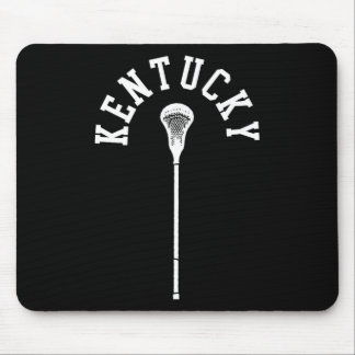 Kentucky Minimalist Vertical Lacrosse Stick Retro  Mouse Pad
