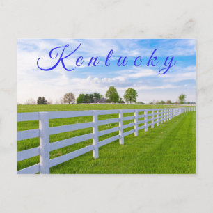 Kentucky Postcard. Countryside landscape. Postcard